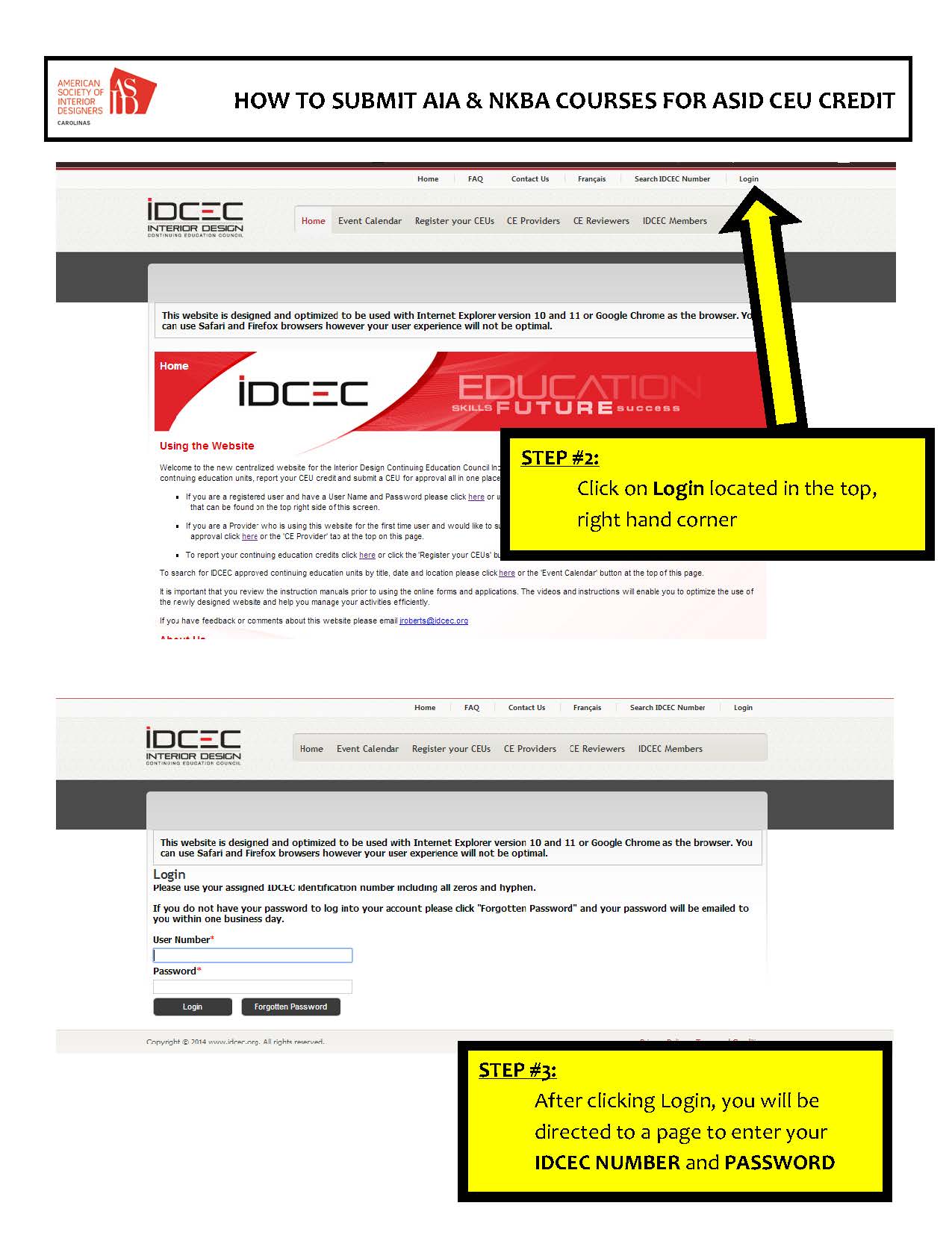 HOW TO SUBMIT AIA NKBA COURSES FOR ASID CEU CREDIT Page 02
